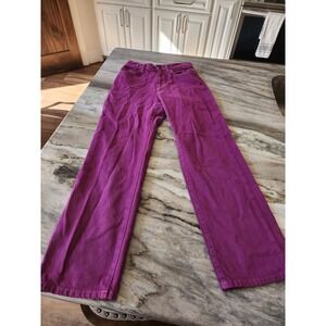 BDG Urban Outfitters Women's Purple gameday Jeans Wide Leg High Waist Size 26